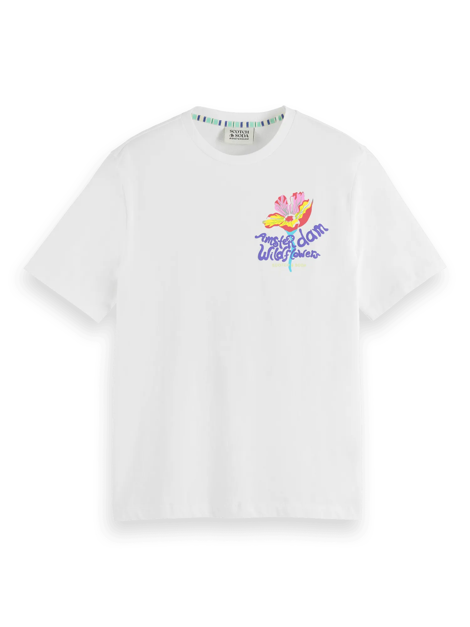 Camiseta Scotch & Soda Forever Summer Artwork - ECRU