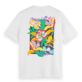 Camiseta Scotch & Soda Forever Summer Artwork - ECRU