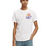 Camiseta Scotch & Soda Forever Summer Artwork - ECRU