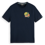 Camiseta Scotch & Soda Spicy Orange - ECRU