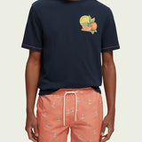 Camiseta Scotch & Soda Spicy Orange - ECRU