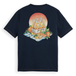 Camiseta Scotch & Soda Spicy Orange - ECRU