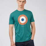 Camiseta Signature Target Dark Emerald - ECRU