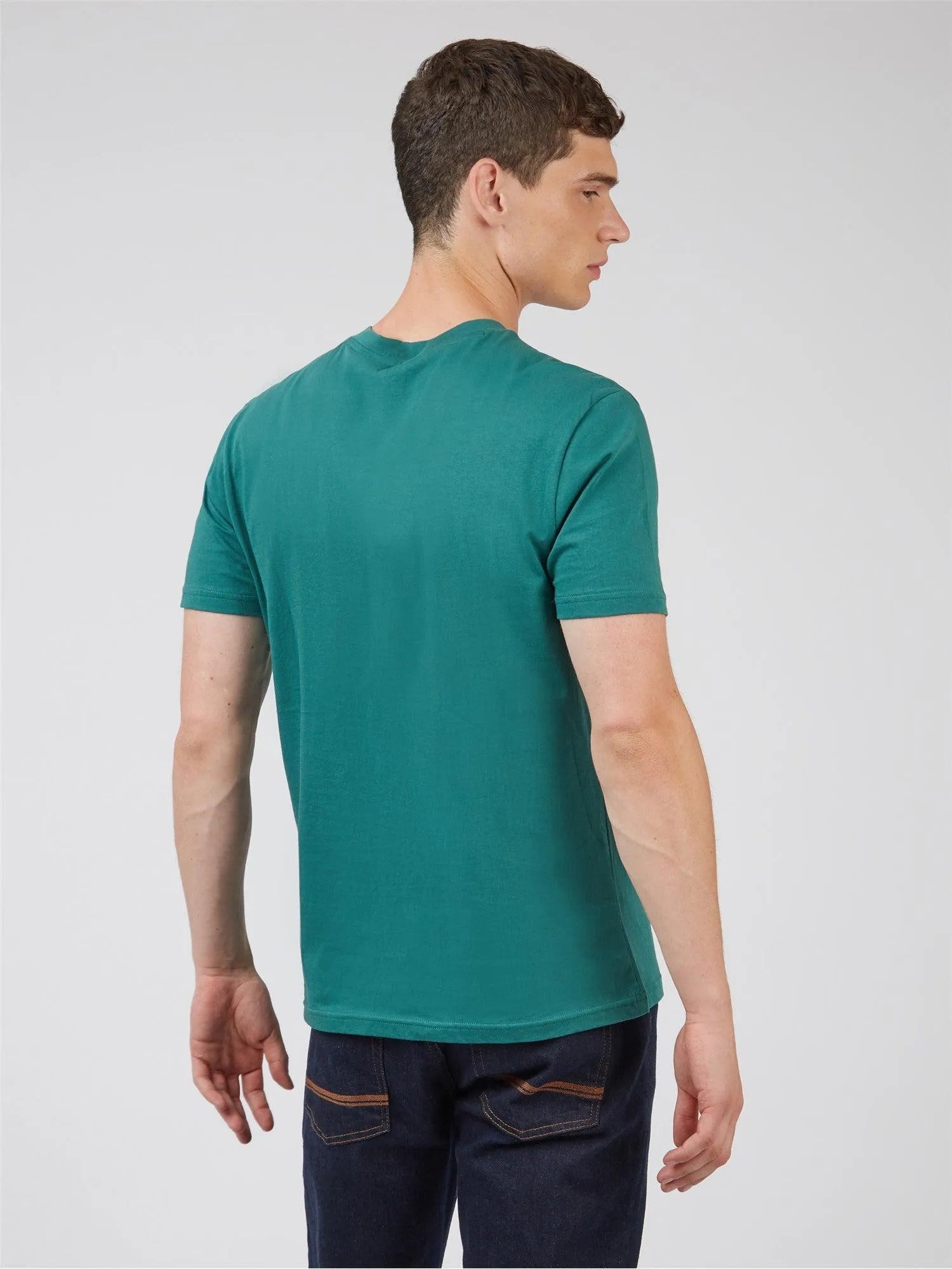 Camiseta Signature Target Dark Emerald - ECRU