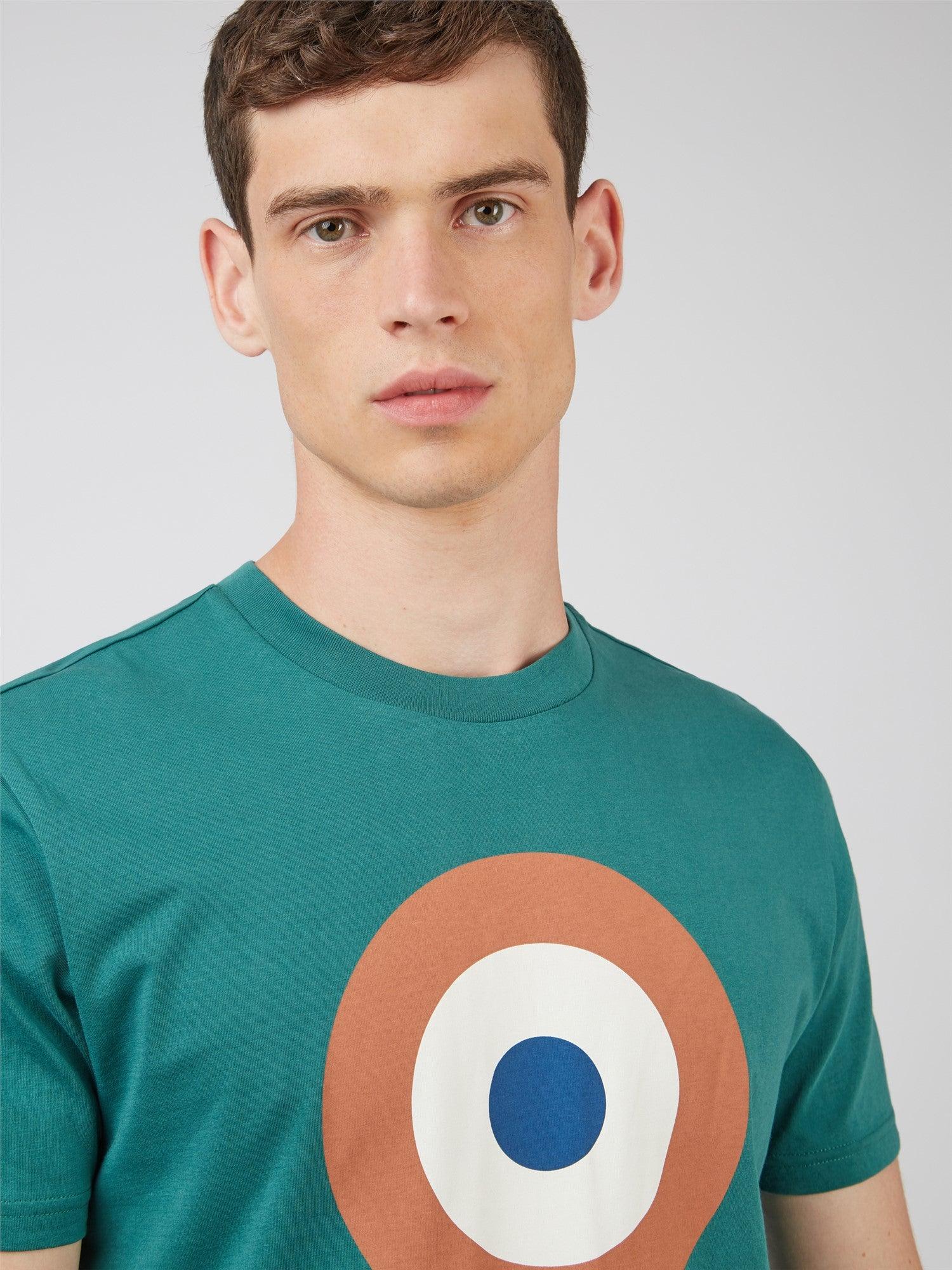 Camiseta Signature Target Dark Emerald - ECRU