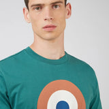 Camiseta Signature Target Dark Emerald - ECRU