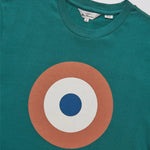 Camiseta Signature Target Dark Emerald - ECRU