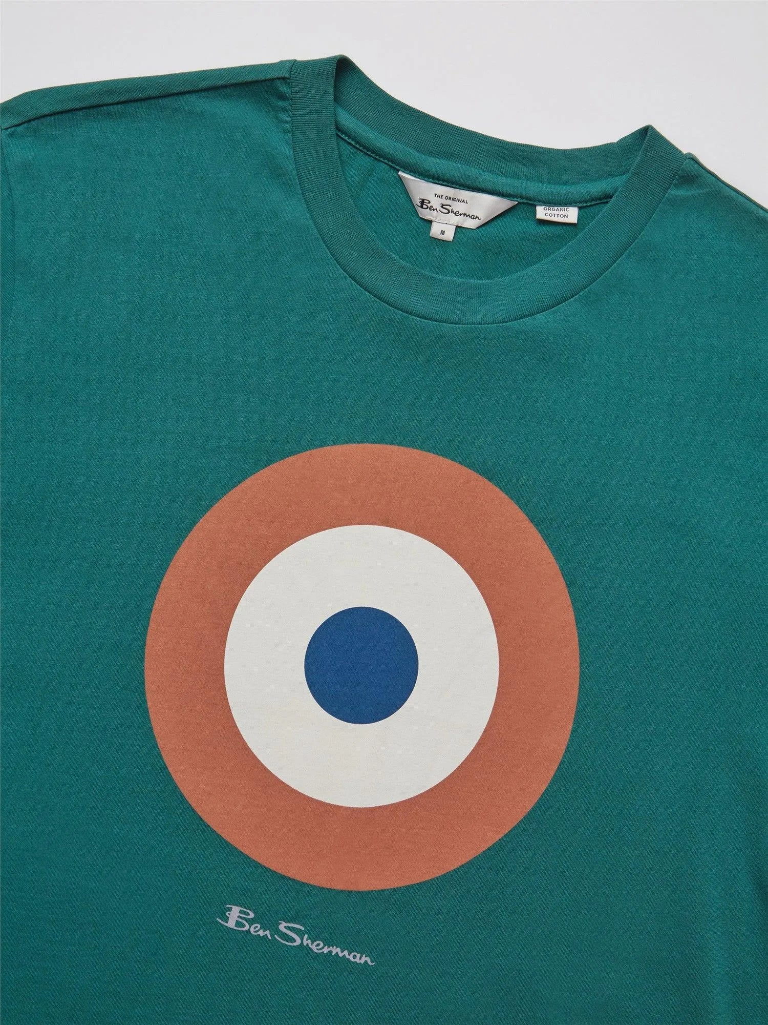 Camiseta Signature Target Dark Emerald - ECRU