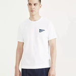 Camiseta Slim Logo Lucent White - ECRU