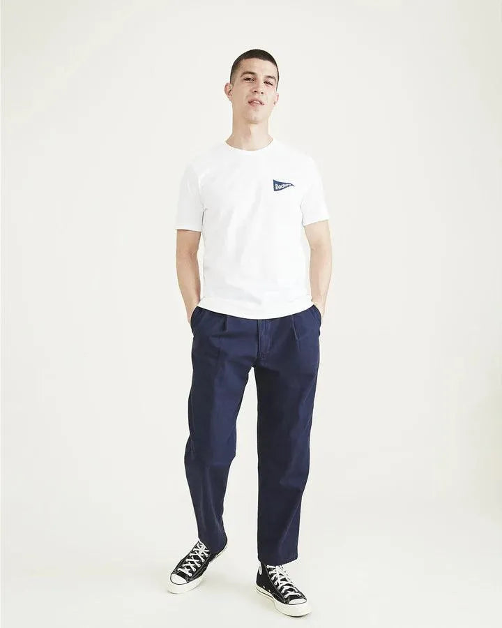 Camiseta Slim Logo Lucent White - ECRU