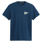 Camiseta Slim Logo Poseidon Blue - ECRU