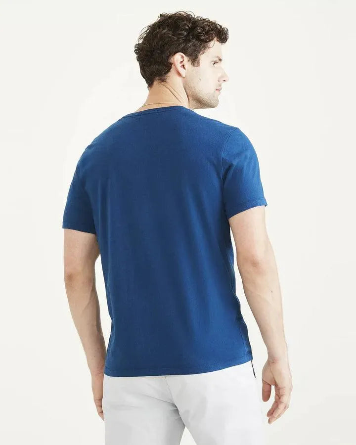 Camiseta Slim Logo Poseidon Blue - ECRU