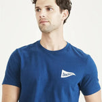 Camiseta Slim Logo Poseidon Blue - ECRU