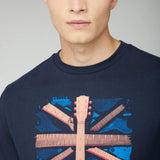 Camiseta Smashed Guitar Union Jack - ECRU