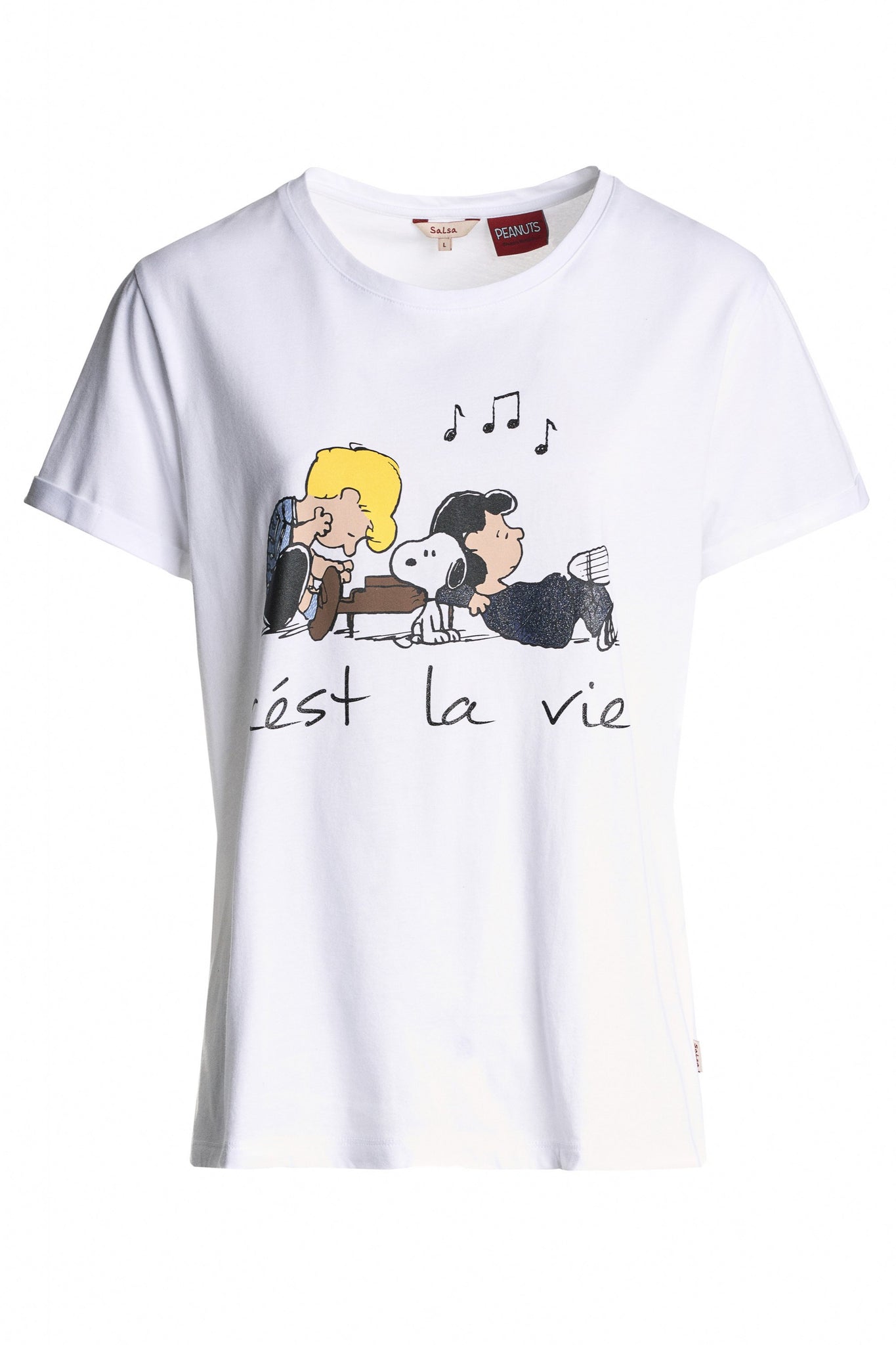 Camiseta Snoopy C'Est La Vie - ECRU