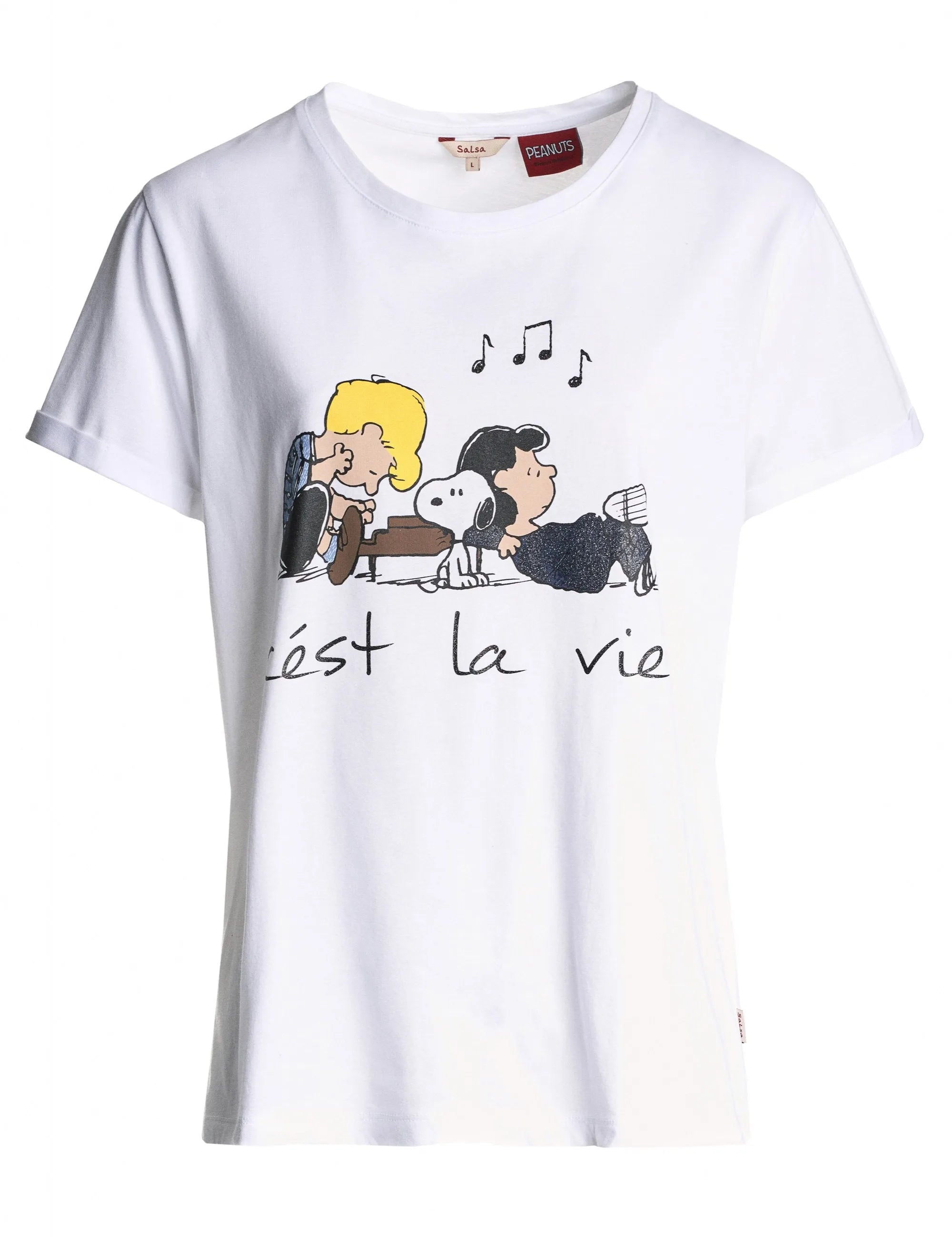 Camiseta Snoopy C'Est La Vie - ECRU