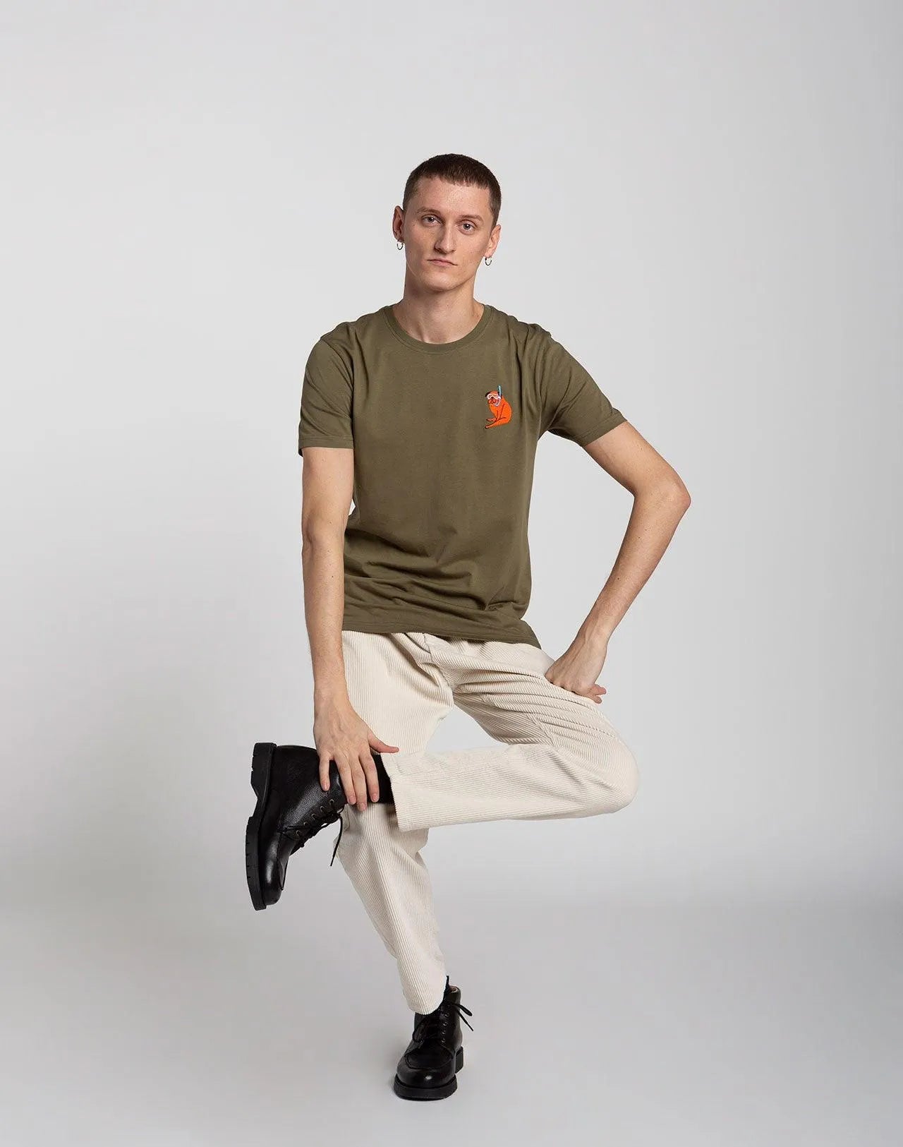 Camiseta Snorkeling Kaki - ECRU