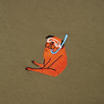 Camiseta Snorkeling Kaki - ECRU