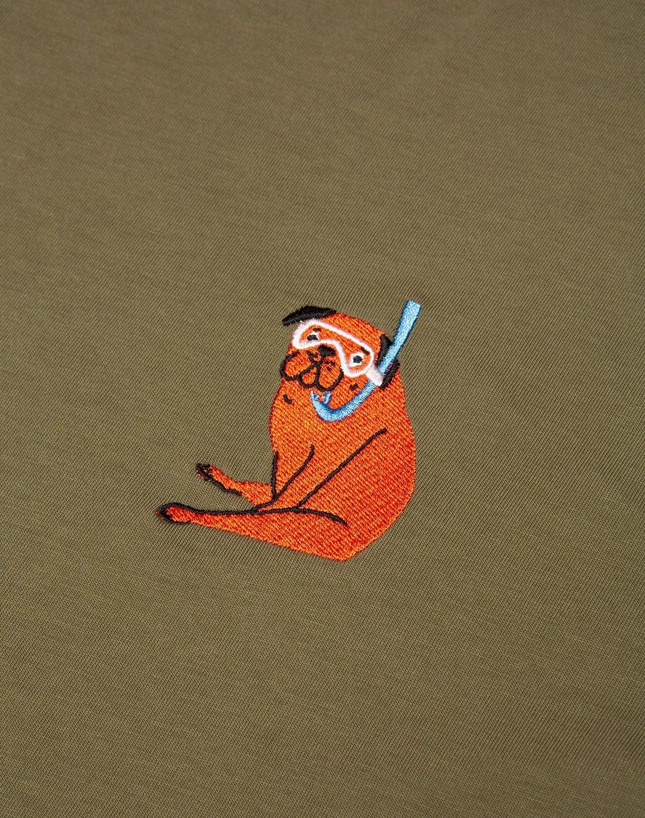 Camiseta Snorkeling Kaki - ECRU