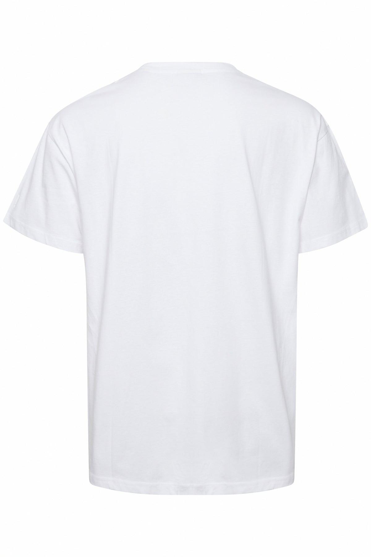 Camiseta !Solid de Hombre Manga Corta Ellington White - ECRU