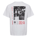 Camiseta !Solid de Hombre Manga Corta Ezri White - ECRU