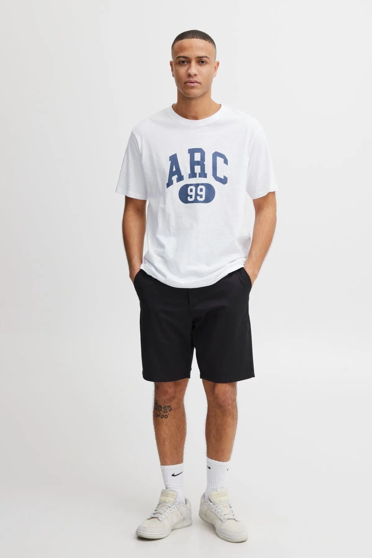 Camiseta !Solid Finlee Bright White - ECRU