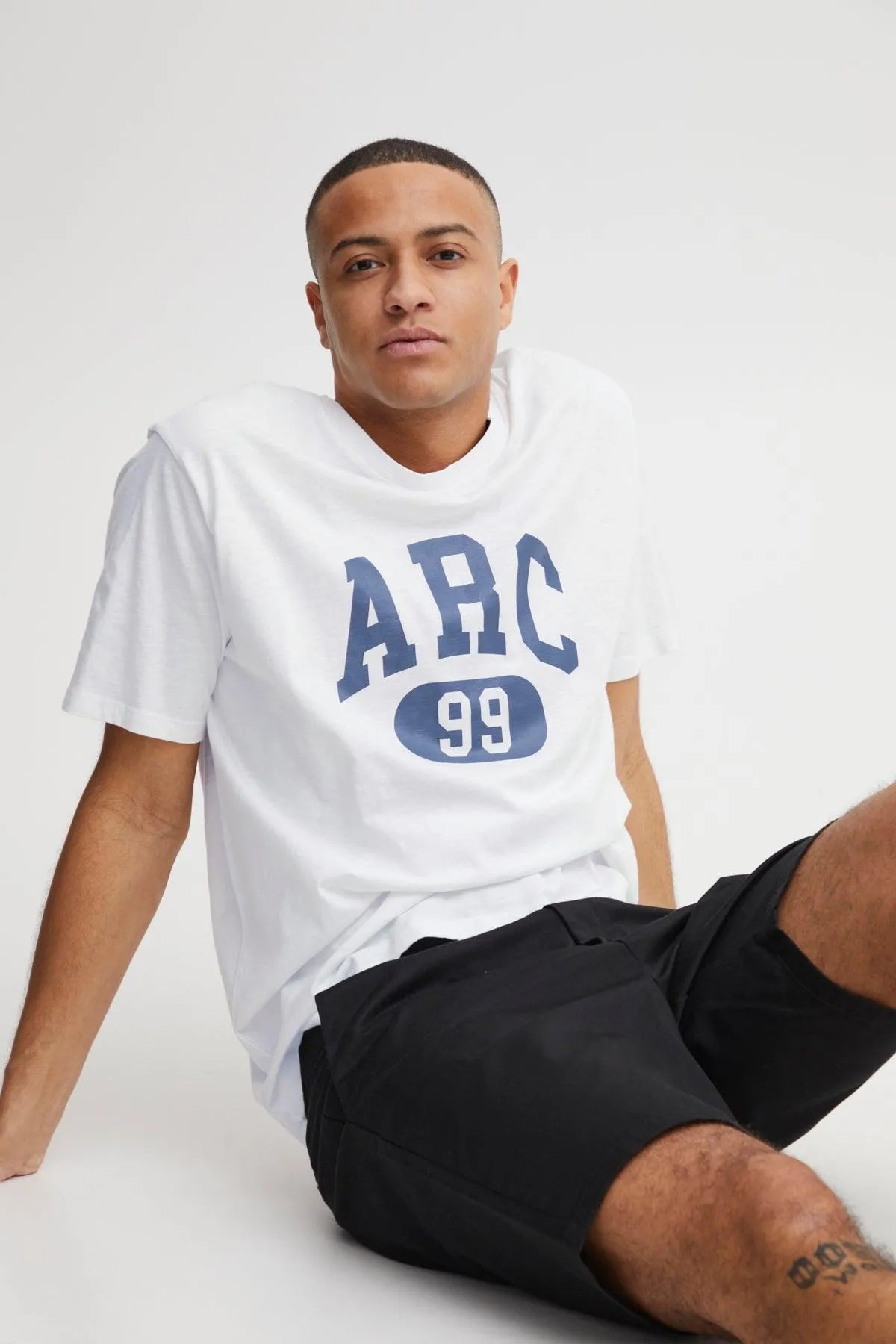 Camiseta !Solid Finlee Bright White - ECRU