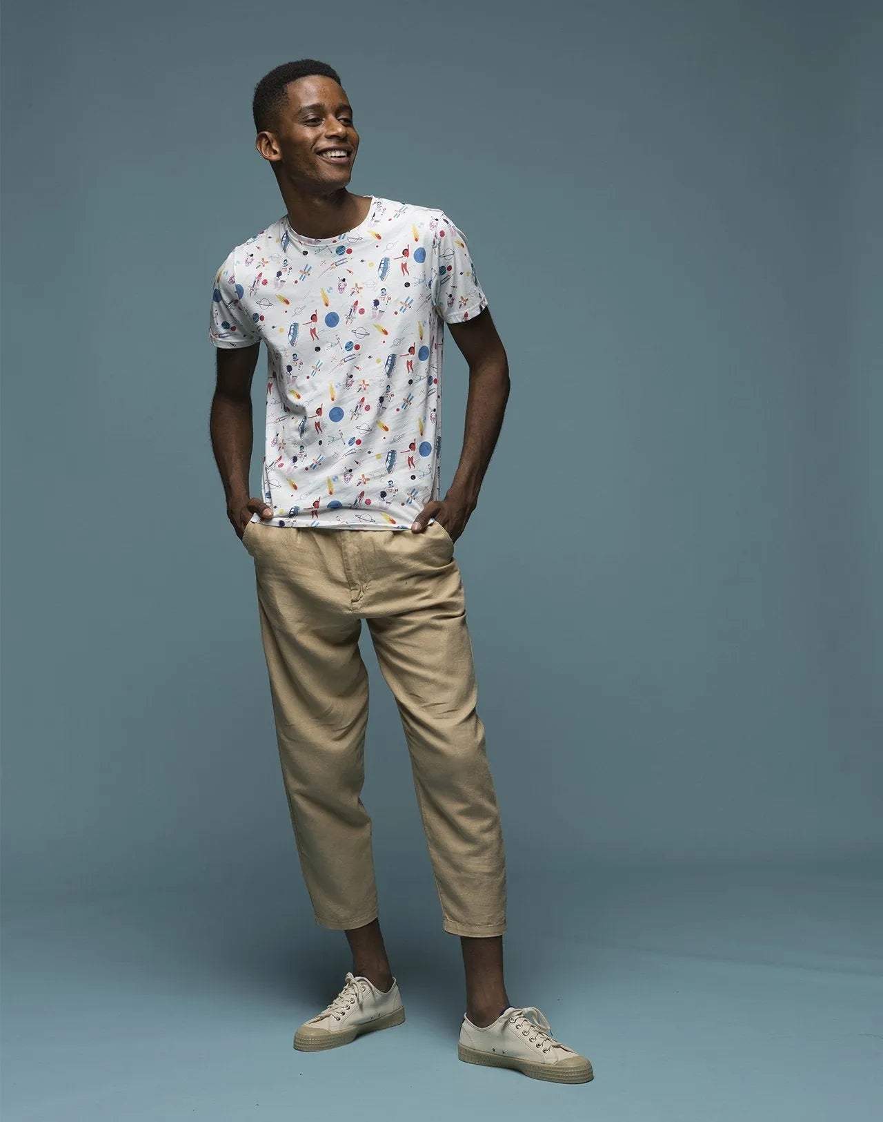 Camiseta Space Oddity - ECRU