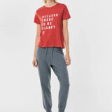 Camiseta Stay Roja - ECRU