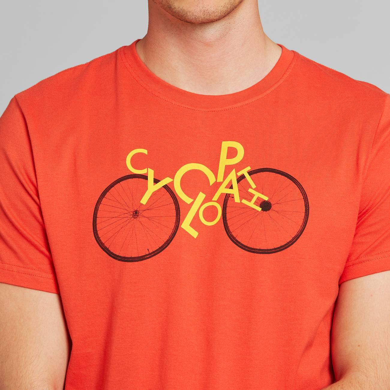 Camiseta Stockholm Cyclopath Pale Red - ECRU