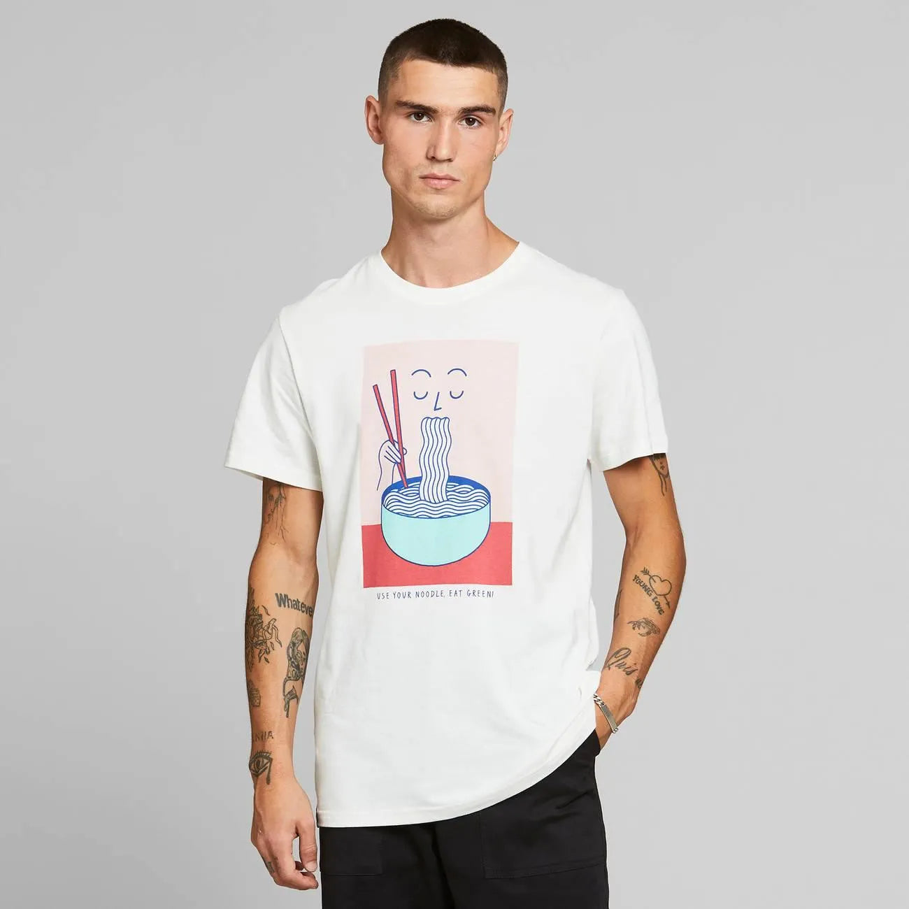 Camiseta Stockholm Noodle Off-White - ECRU