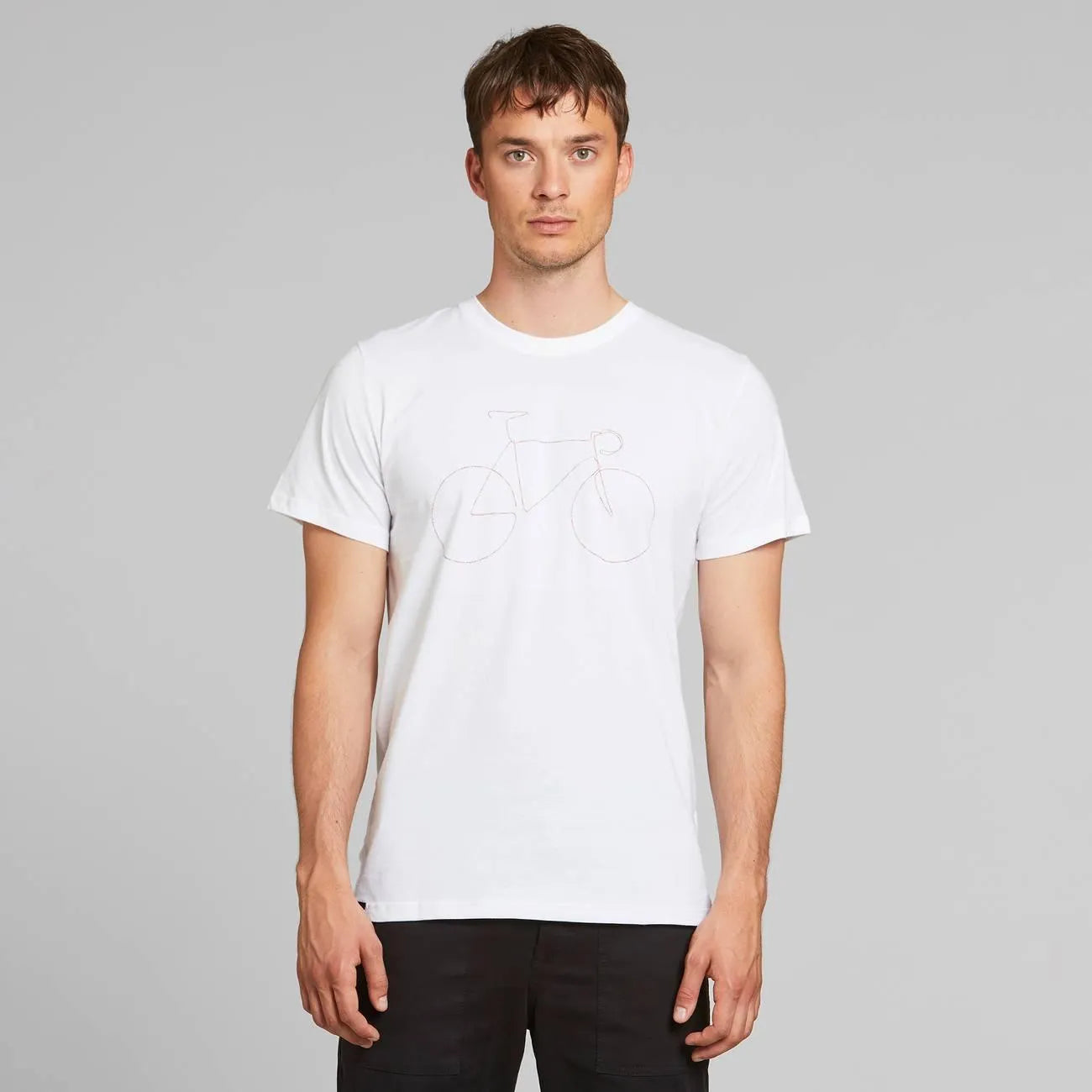 Camiseta Stockholm Rainbow Bicicleta Blanca - ECRU