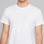 Camiseta Stockholm Rainbow Bicicleta Blanca - ECRU