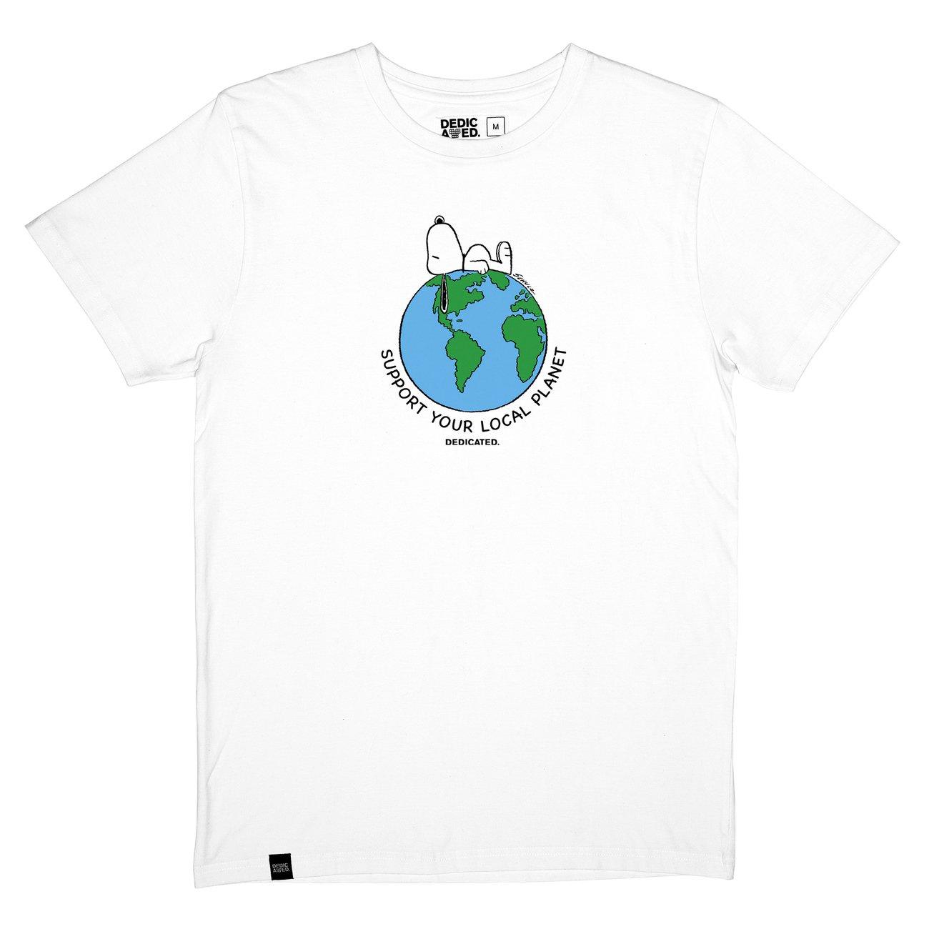 Camiseta Stockholm Snoopy Earth - ECRU
