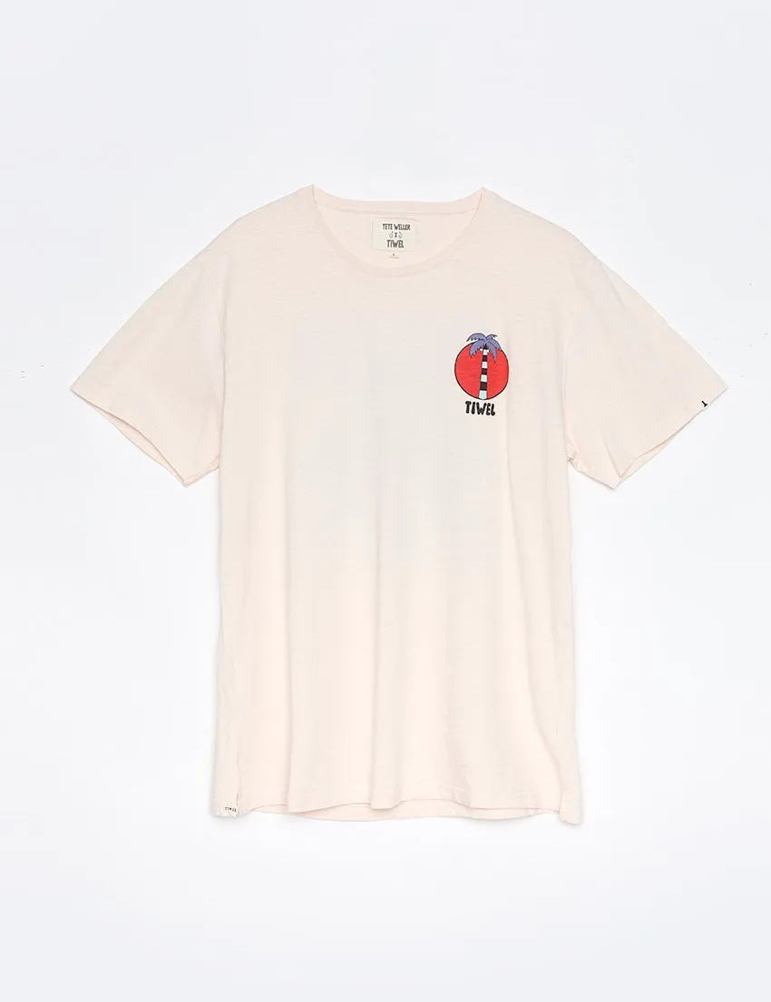 Camiseta Summer Time Yeye Weller - ECRU