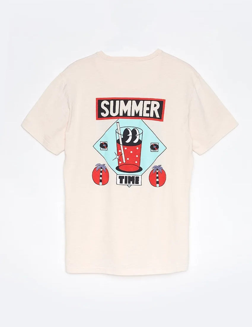 Camiseta Summer Time Yeye Weller - ECRU