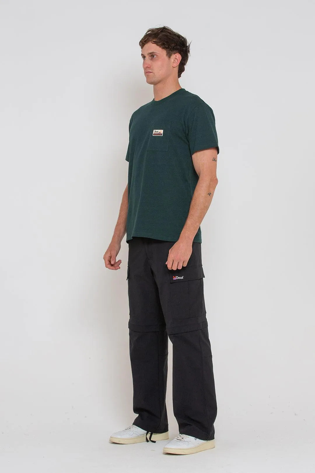 Camiseta Tango Pocket Trek Green - ECRU
