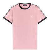 Camiseta Taped Ringer Gunmetal - ECRU