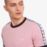 Camiseta Taped Ringer Gunmetal - ECRU