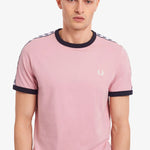 Camiseta Taped Ringer Gunmetal - ECRU