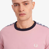 Camiseta Taped Ringer Gunmetal - ECRU