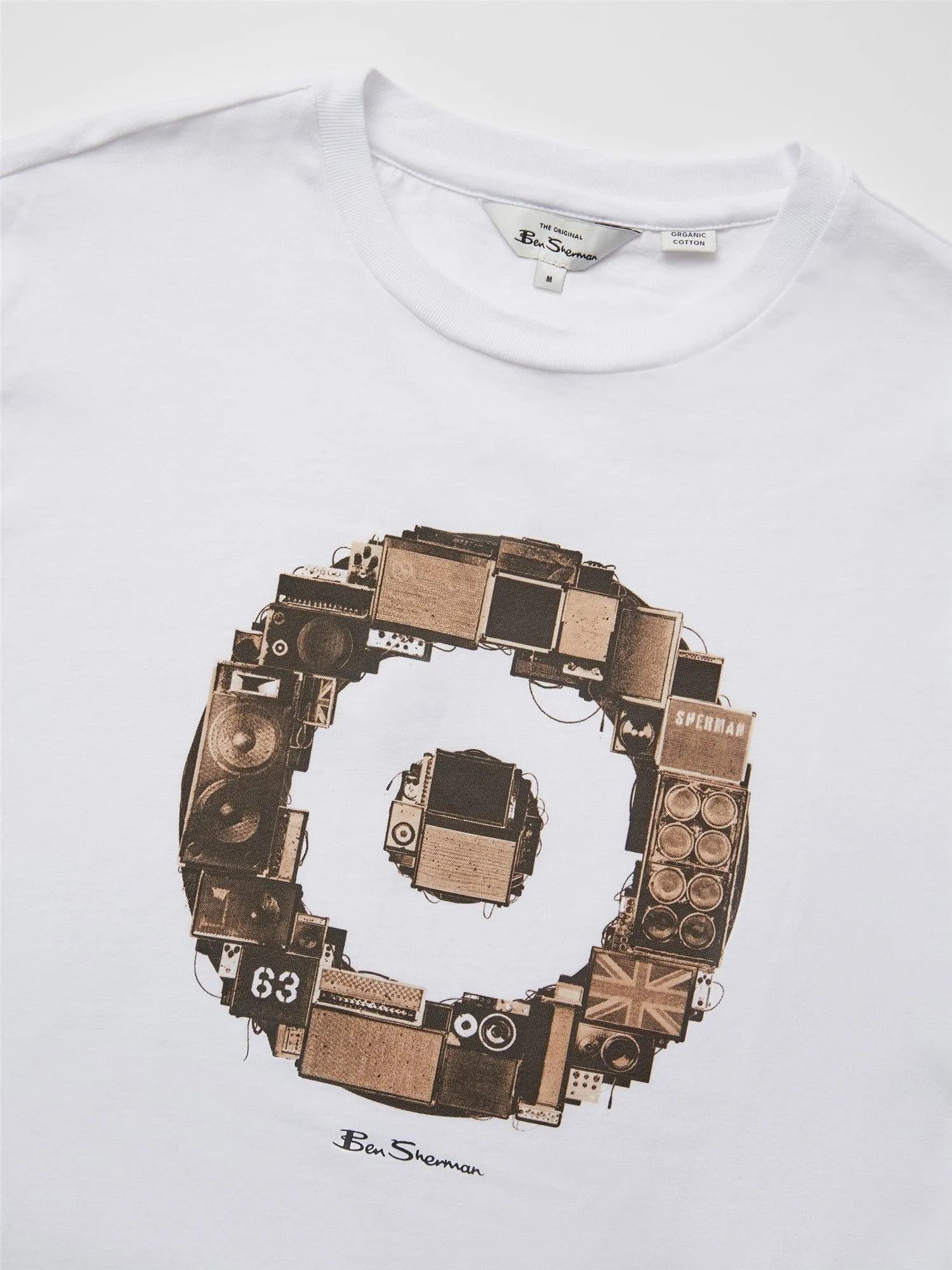 Camiseta Target Speakers - ECRU