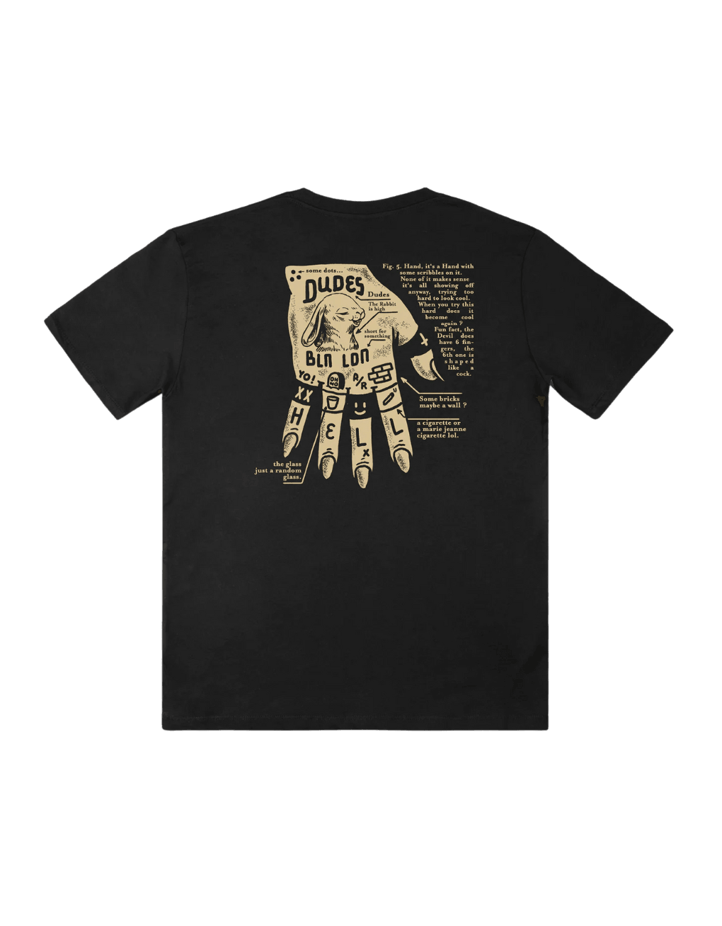 Camiseta The Dudes Dead Hand - ECRU