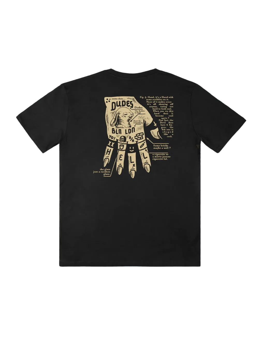 Camiseta The Dudes Dead Hand - ECRU