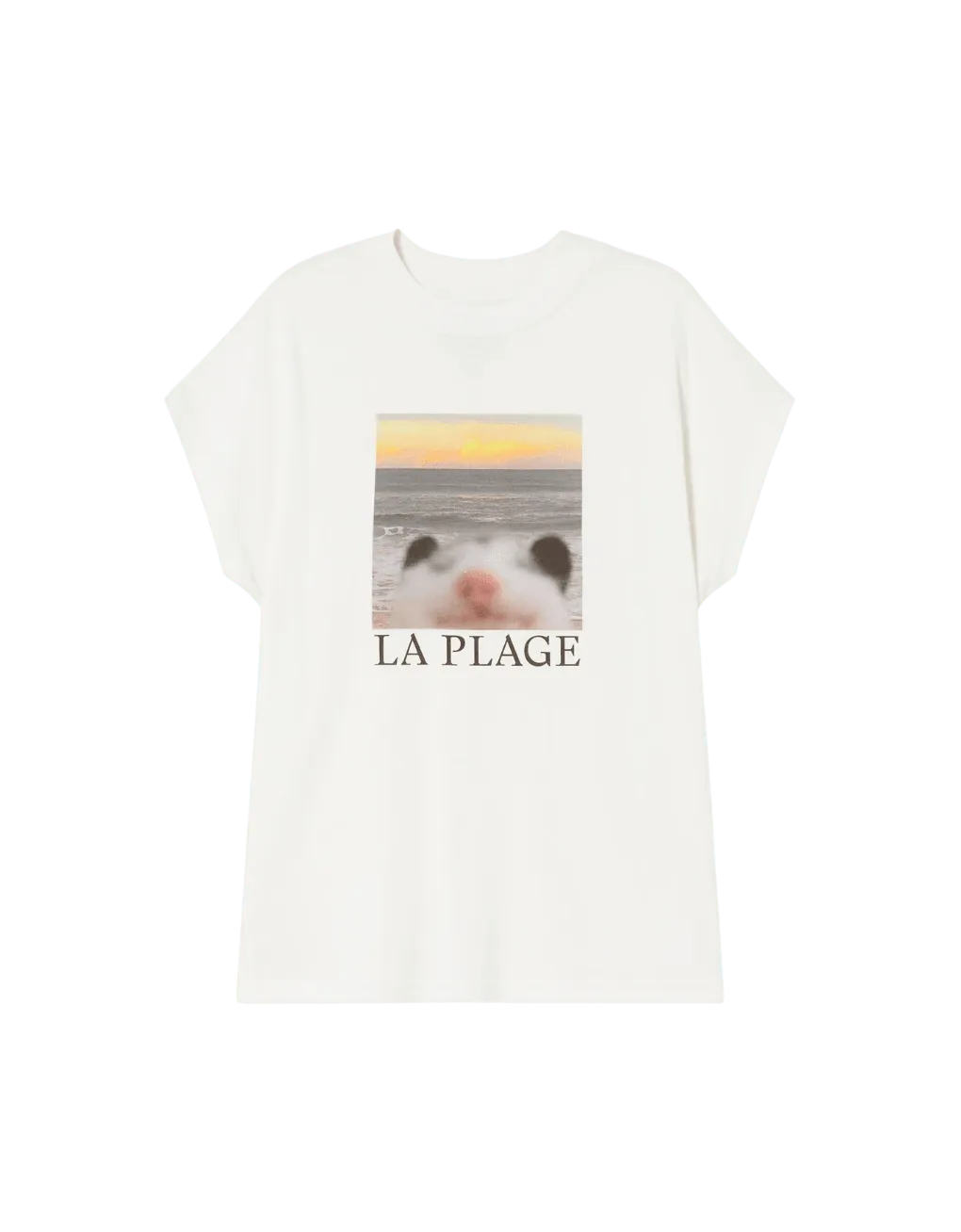 Camiseta Thinking Mu de Mujer La Plage - ECRU