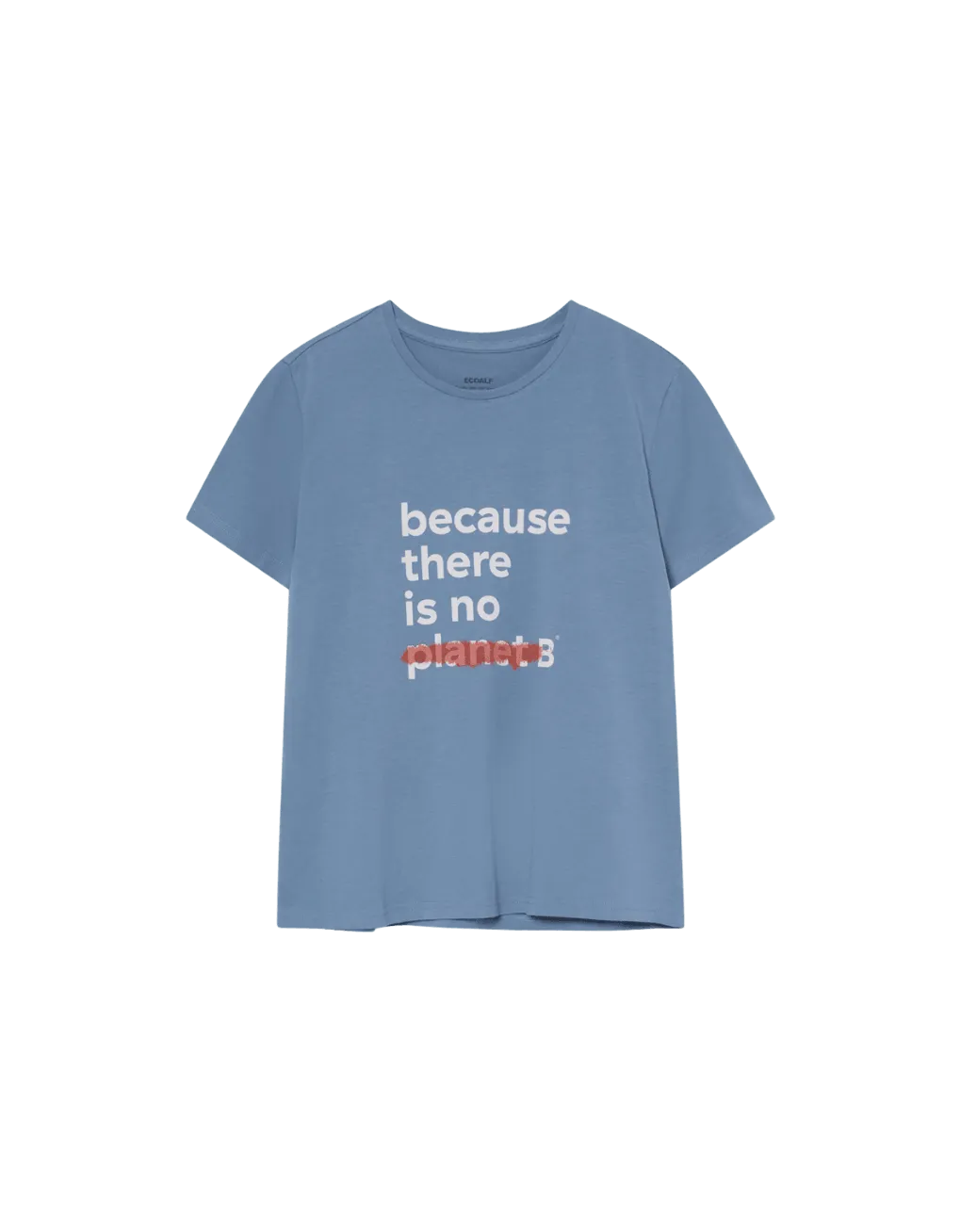 Camiseta Underlined Artic Blue - ECRU