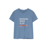 Camiseta Underlined Artic Blue - ECRU