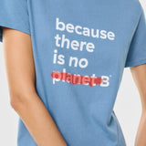 Camiseta Underlined Artic Blue - ECRU