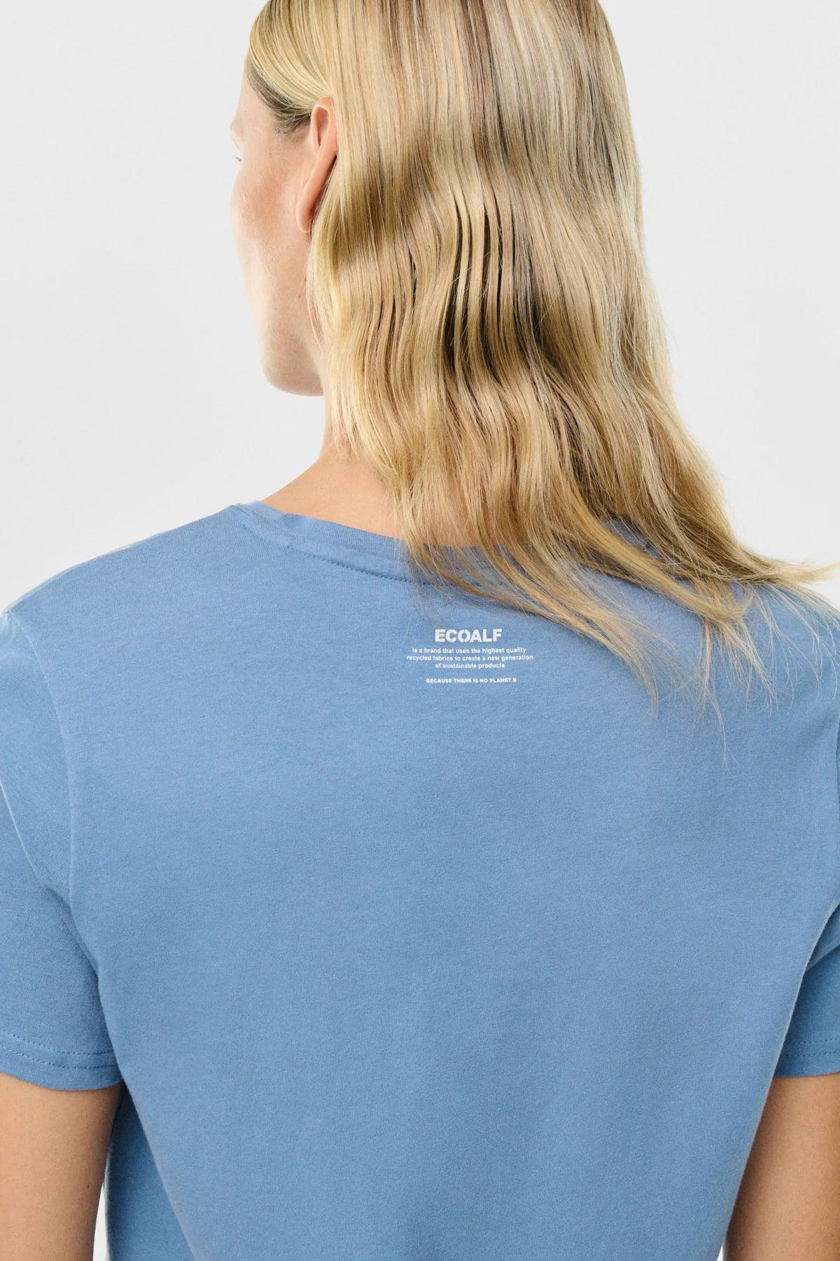 Camiseta Underlined Artic Blue - ECRU