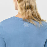 Camiseta Underlined Artic Blue - ECRU